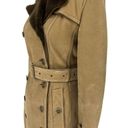 Burberry  Suede Lambskin Shearling Lined Trench Coat Photo 7