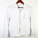 Rae Dunn  Soft White Lightweight‎ "BRIDE" Zippered Hoodie Sweatshirt XS Photo 1