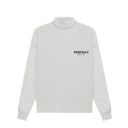 Fear of god ESSENTIALS  Light Oatmeal Mock Neck Sweatshirt Photo 1