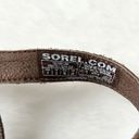 Sorel  Bailee Brown Leather T-Strap Sandal Size 7 Photo 5