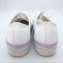 Converse  CTAS Lift Ox Platform Shoes Pastel Glitter Rainbow White Womans US 10.5 Photo 7