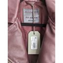 All Saints Balfern Leather Biker Jacket In Deep Berry Size 2 NEW Photo 7