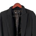 ZARA  Black Rolled Up Open Blazer Jacket Photo 6