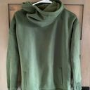 Zyia Army Green Scoop Neck Hoodie Photo 0