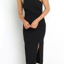 Petal and Pup  Xiomar Black One Shoulder Midi Dress 8 Photo 0