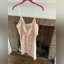 The Row -a Peach Cross Front V Neck Speghetti Strap Summer Dress Size Large Photo 3