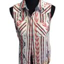 Ariat Cowgirl Western  Medium M Sleeveless Print Shirt Womens Photo 0