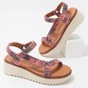 Zodiac Women’s Scarf Patterned Classic Sport Sandals - Bria - NEW Photo 0