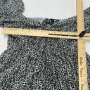 Slate + Willow  Dress Womens Small Black White Ditsy Floral Tie Front Midi Photo 7