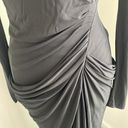 Badgley Mischka  Black Draped Dress Size 8 Photo 3