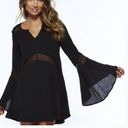 l*space L* Bloomfield Swim Cover Up Tunic Cotton Dress Black Size Large Beach Pool Photo 2