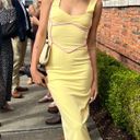 Selfie Leslie Yellow Midi Dress Photo 2