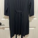 Max Studio  Sleepwear Black Lightweight Robe Photo 3