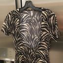 💕DEVON WINDSOR💕 Gemma Dress ~ Zebra Print Medium M Black Photo 9