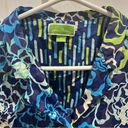 Vera Bradley  blue and green floral long sleeve button down shirt Photo 5