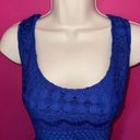 Tiana B  ROYAL BLUE LACE OVERLAY SLEEVELESS DRESS LINED WOMENS SIZE XL NWT Photo 1