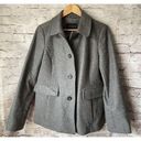 Banana Republic  Grey Wool Blend Peacoat Women’s Jacket Lined Size L Photo 0