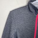 Spyder  core sweater heathered grey and neon pink full zip soft shell jacket sz L Photo 54