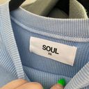 SoulCycle SOUL BY  Julia Crop Waffle Longsleeve Tee Blue Size XS Photo 64