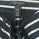 White House | Black Market WHBM black White Striped Shorts Sz Small Photo 4