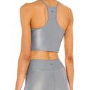 Koral Activewear Leah Infinity sports bra crop top in heather grey size S small Photo 2