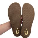 Olukai  Flip Flop Thong Sandal Red Straps Size 8 Photo 5