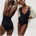 Everlane  The V-Neck One-Piece in Black Size XS Photo 0