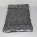 infinity Saks off Fifth Knit  Cowl Neck Scarf Grigio Gray Photo 0