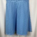 Draper James  Light Blue Lattice Lace A Line Dress Sz.12 Photo 13