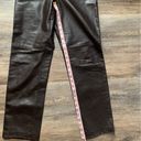 Dana Buchman Vintage  Dark Brown Lambs Skin Side Zip Straight Leg Pants 2 Photo 8