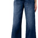 Seven7  Pocketed Belted Stretch Cropped Wide Leg Jeans in Blue Size 6 Photo 0