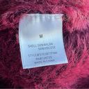 Miami  | Burgundy Zebra Print Eyelash Knit Cropped Sweater Sz M Photo 5