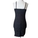 American Eagle  Black Floral Lace Sleeveless Tank Bodycon Mini Dress Size 8 Photo 12