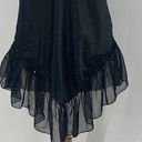 Victoria's Secret Vintage  Gold Label Lace Trim Beaded Sequined Nightie Slip Black Photo 1