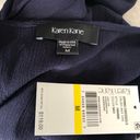 Karen Kane  - Spring Dresses II - Crush MIDI Dress Navy Blue Crinkle Tiered NWT Photo 6