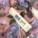 Eliza J Pink Floral Long Sleeve Maxi Dress Chiffon Ruffle Front Slit Size 14 New Photo 6