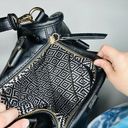 Madison West  Vegan Leather Black Braided Crossbody Purse Photo 4