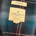 American Eagle Oversized Plaid Button Down Photo 1