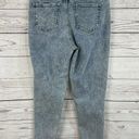 No Bo  Juniors SZ 15 Jeans Seamed Ankle Button-Fly Acid Wash Stretch High-Rise Photo 2