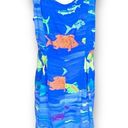 Jams World Vintage  Dress Bounty Fish Print Blue Sleeveless Scoopneck Babydoll Photo 2