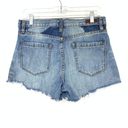 BLANK NYC  Women's Sz 28 Blue Cut Off Denim Short Distressed High Rise Photo 1