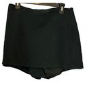 Alexis  Chana Black Skort XL Micro Mini Skirt Overlay Designer Quiet Luxury Short Photo 4