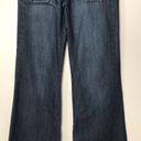 Bebe  ladies darkwash wide leg flare denim jeans size 27 Photo 2