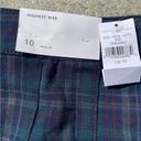 American Eagle  NWT Highest Rise Pleated Plaid Mini Skirt Blue Green Tartan 10 Photo 4