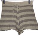 Pink Lily Women's  Cream Beige Stripped Cotton Viscose Nylon Casual Shorts Size S Photo 0