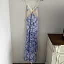 Free People  China Doll Goddess Lace Tiered Ruffles Crinkly Maxi Dress 6 Photo 4