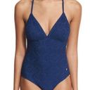 Southern Tide  Summerset Mesh One Piece Swimsuit in Yacht Blue Size XS Photo 0