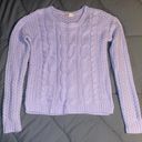 SO Light Purple Knit Sweater Small Photo 0