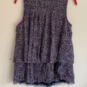 Jane and Delancey Jane and Delancy|Flowy Navy Blue/White floral sleeveless tank top Sz M Photo 4