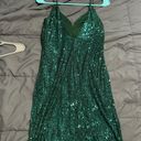 Emerald Sundae Sequin Dress Photo 1